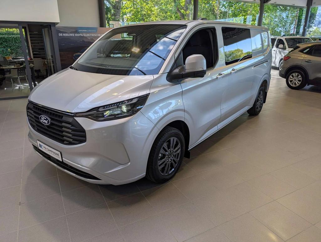 Ford Transit Custom DC 6pl Limited 320L L2 2.0TDCi 170pk A8, Auto's, Automaat, 4 deurs, Stof, Gebruikt