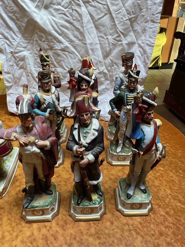 14 Napoleontische Militaire Beeldjes, Verzamelen, Ophalen, Gebruikt, Mens