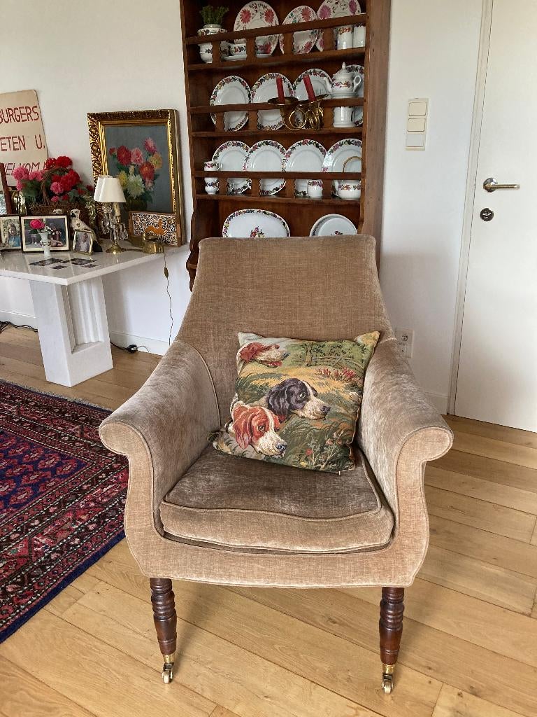 Paire de fauteuils anglais vintage, Antiquités & Art, Enlèvement