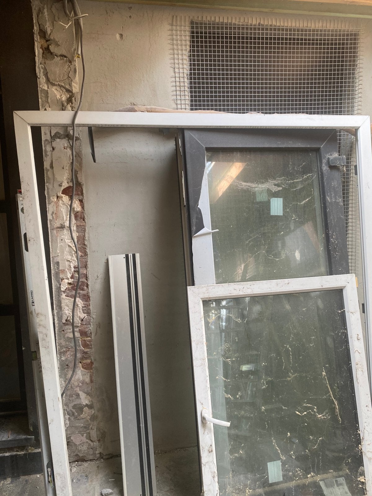 Double porte pvc, Enlèvement, Utilisé, Synthétique, Châssis de fenêtre