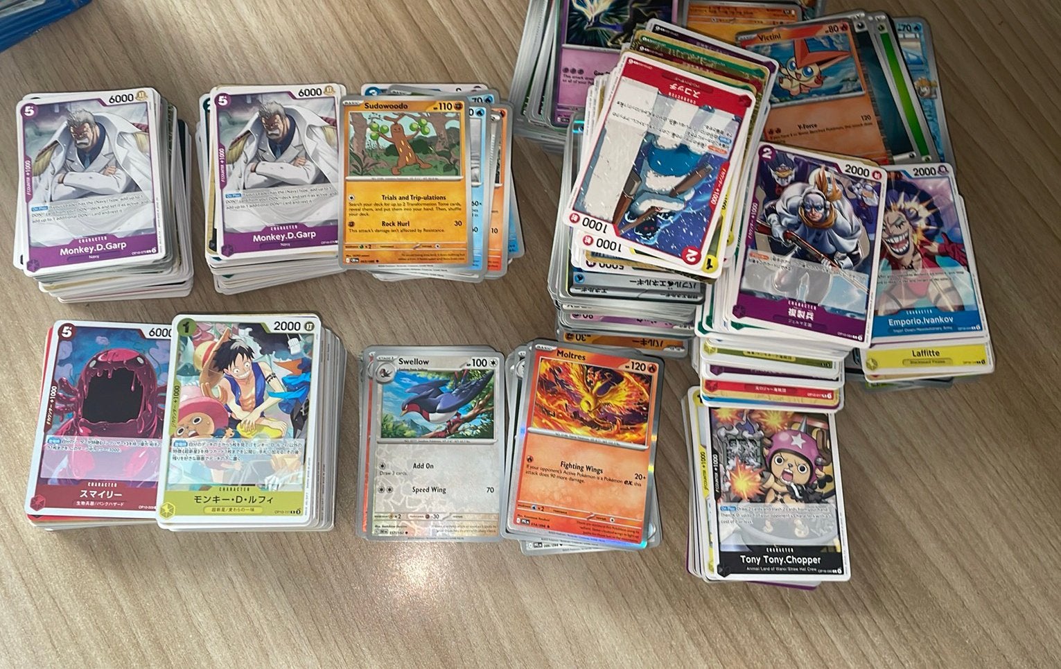 Pokémon + one piece bulk, Hobby en Vrije tijd, Ophalen of Verzenden, Zo goed als nieuw, Meerdere kaarten