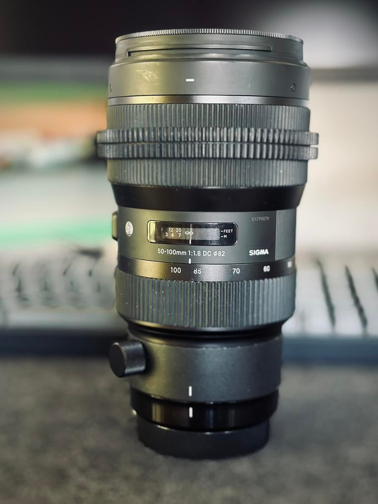 Sigma ART 50-100 mm 1.8, Audio, Tv en Foto, Ophalen, Zo goed als nieuw, Telelens