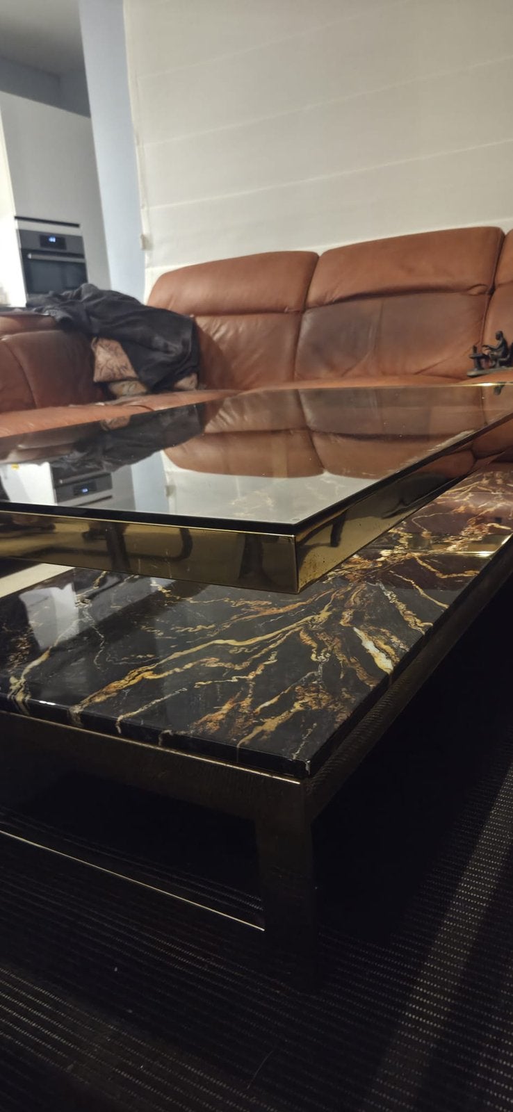 Mooie salontafel, Huis en Inrichting, Ophalen, Overige materialen, Italiaanse vintage, 100 tot 150 cm