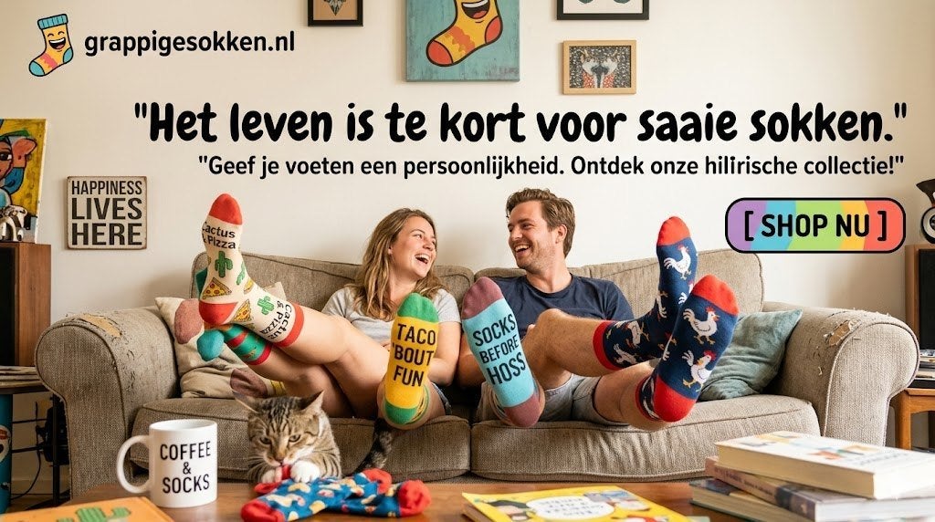 Webwinkel te koop grappige sokken, Enlèvement ou Envoi