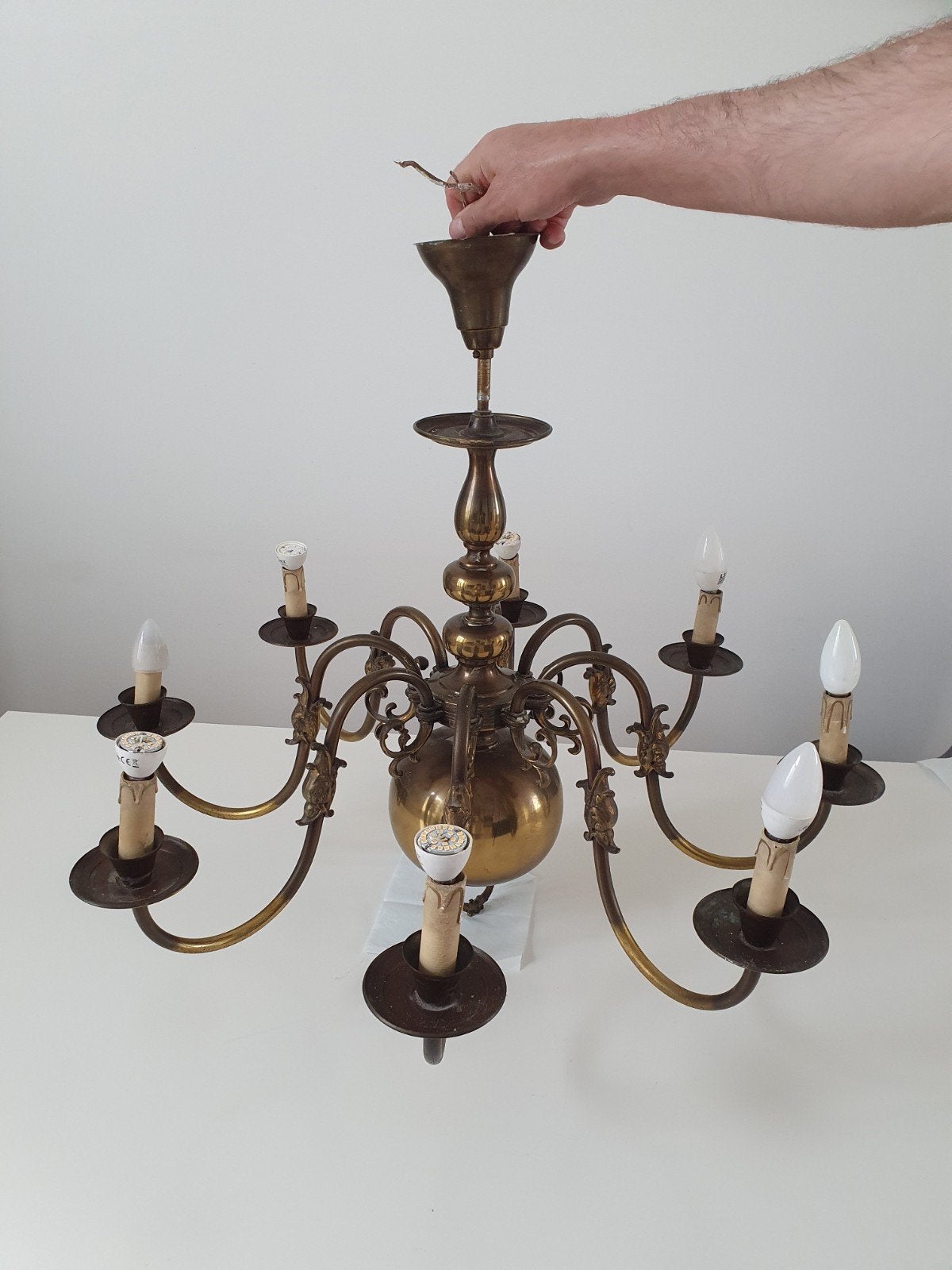 Lustre ancien, Maison & Meubles, Lampes | Lustres, Enlèvement
