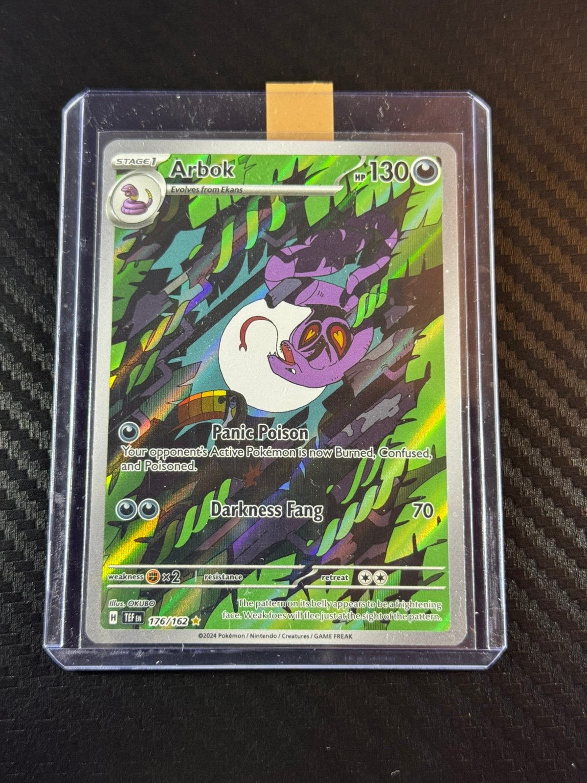 Arbok | Holo | IR | Forces temporelles | 2024 | #176 /162, Envoi, Comme neuf, Cartes en vrac