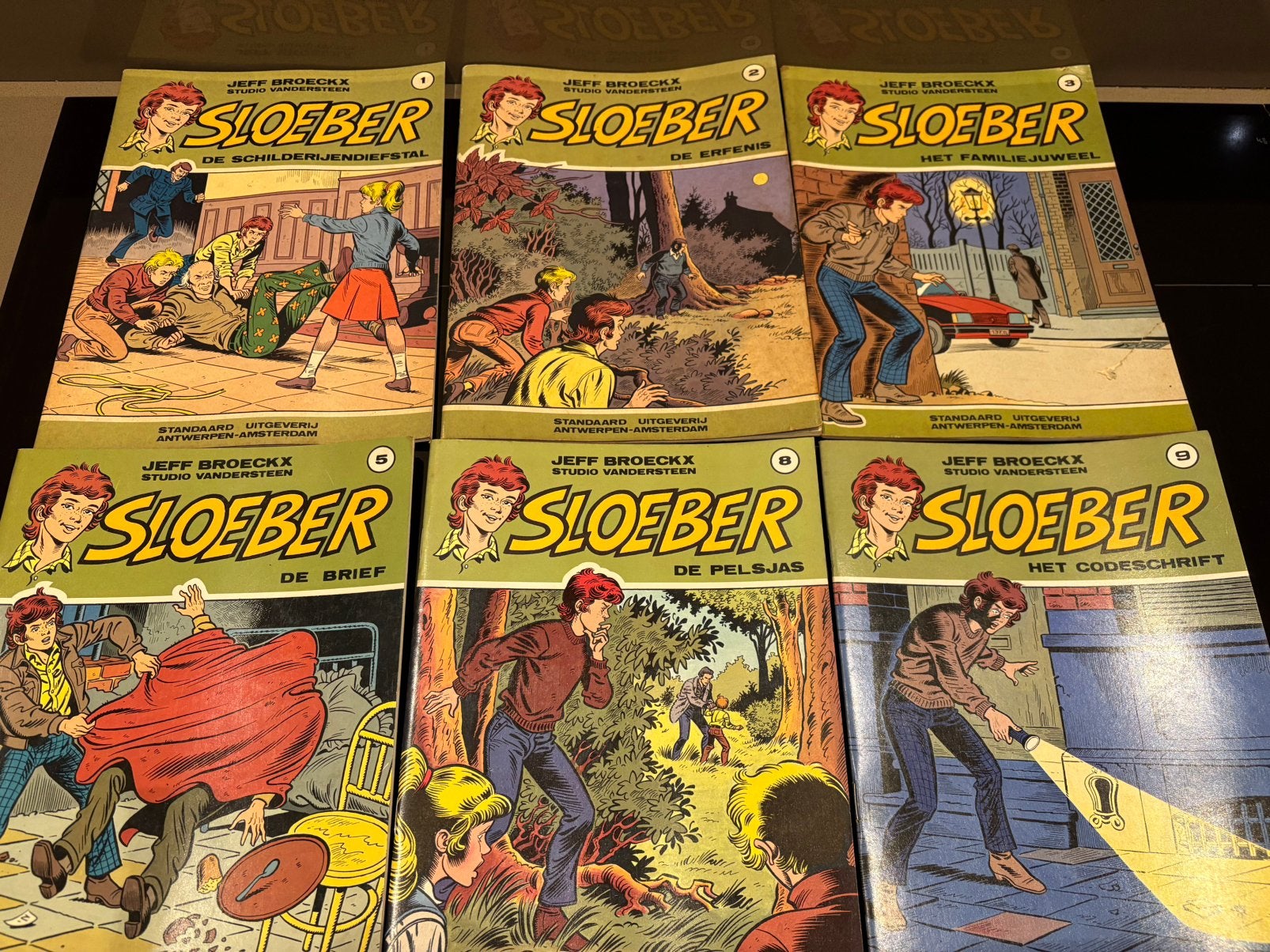 Sloeber -6stuks- Nrs 1-2-3-5-8-9 jef broeckx- 1982-1983-1984, Ophalen of Verzenden, Zo goed als nieuw