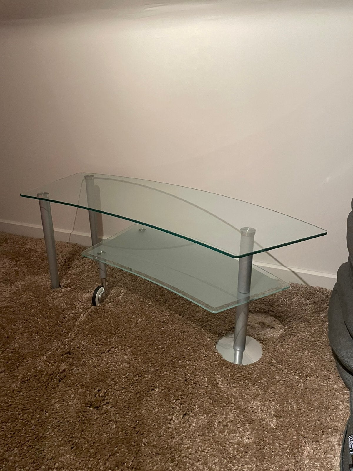 Glazen tafeltje, Huis en Inrichting, Tafels | Salontafels, Ophalen, Nieuw