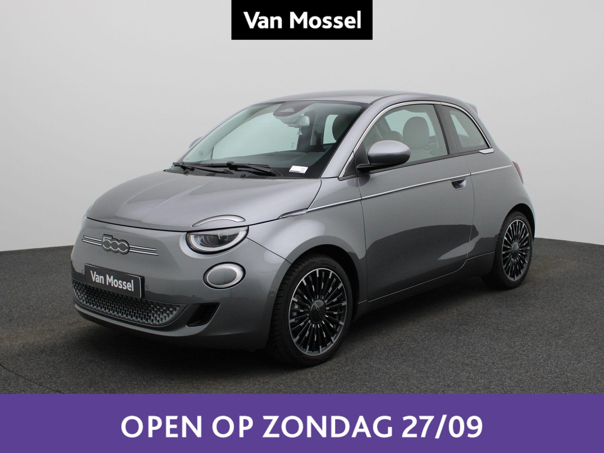 Fiat 500E 500e 42 kWh La Prima (automatique), Autos, Argent ou Gris, 87 kW, Beige, Entreprise