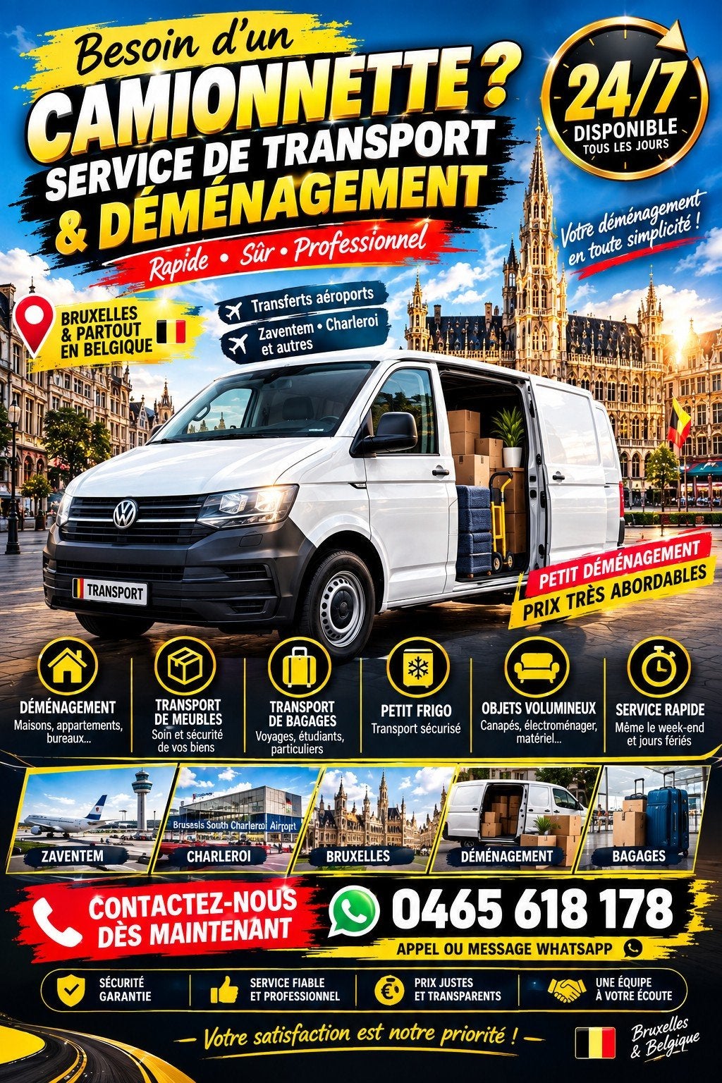 déménagement, Enlèvement ou Envoi