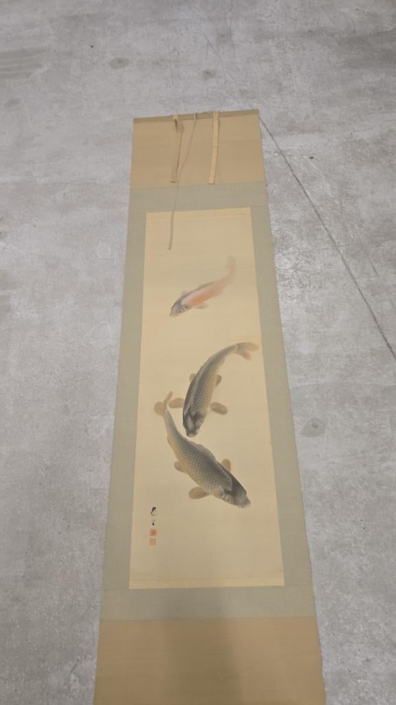Antieke japanse scroll, Ophalen of Verzenden