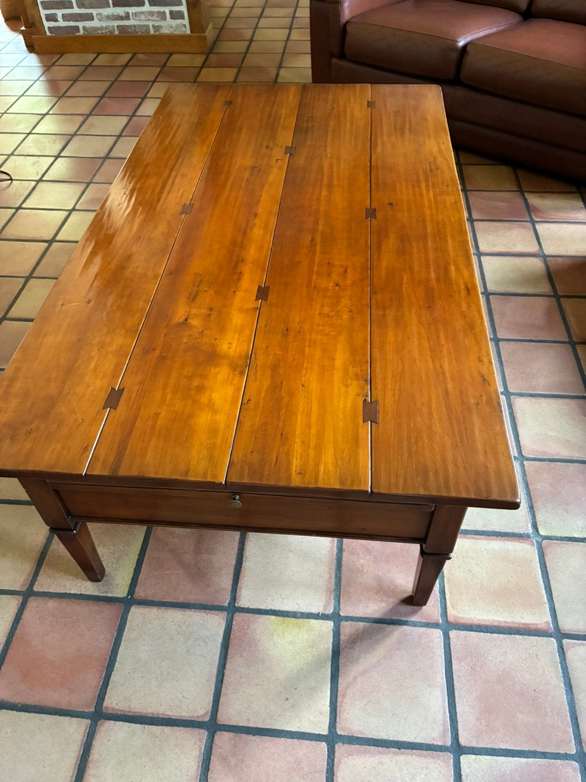 Salontafel in kersenhout, Huis en Inrichting, Ophalen, Zo goed als nieuw