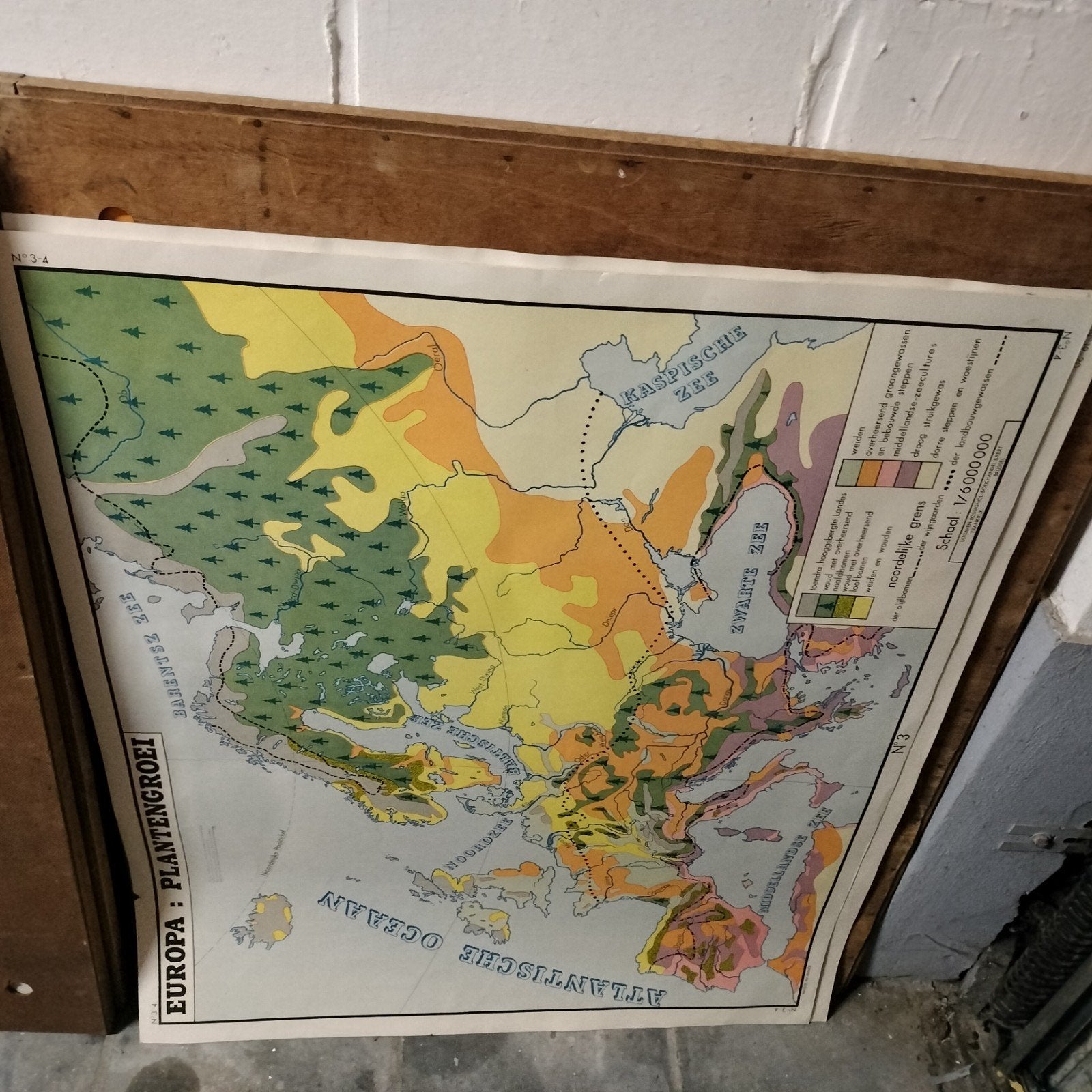 Rare lot de 10 grandes cartes géographiques scolaires, Antiquités & Art, Enlèvement ou Envoi