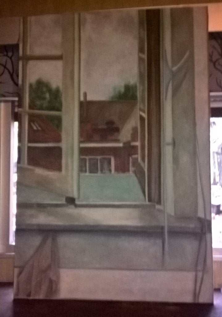 Groot schilderij doek, Ophalen, Gebruikt, Doek