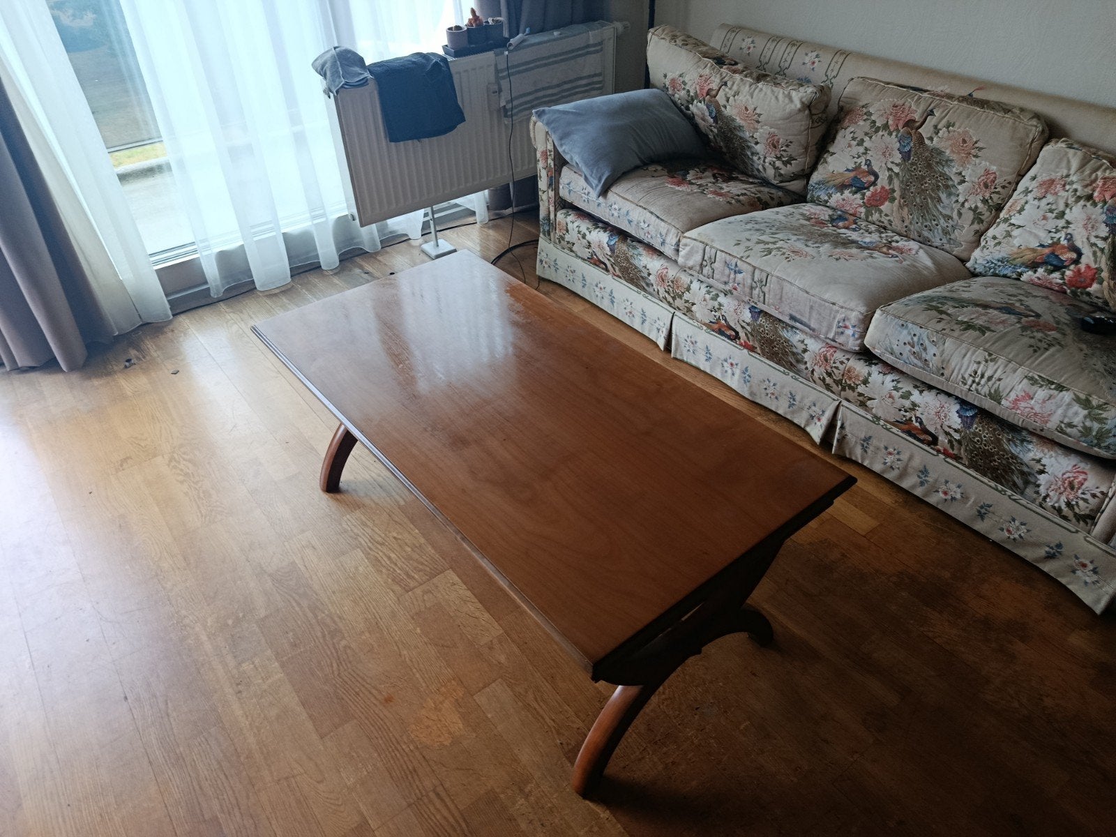 massief houten salontafel, Huis en Inrichting, Tafels | Salontafels, Ophalen, 50 tot 100 cm, 100 tot 150 cm, Klassiek
