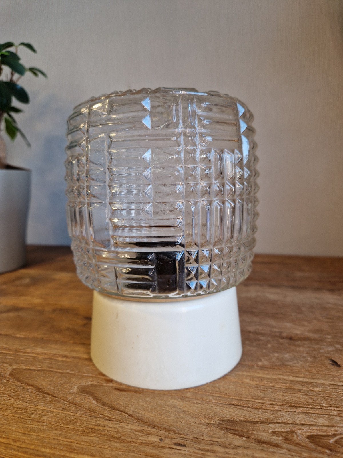 Vintage Niko Plafonnière / Wandlamp – Jaren 60/70 Persglas, Ophalen of Verzenden