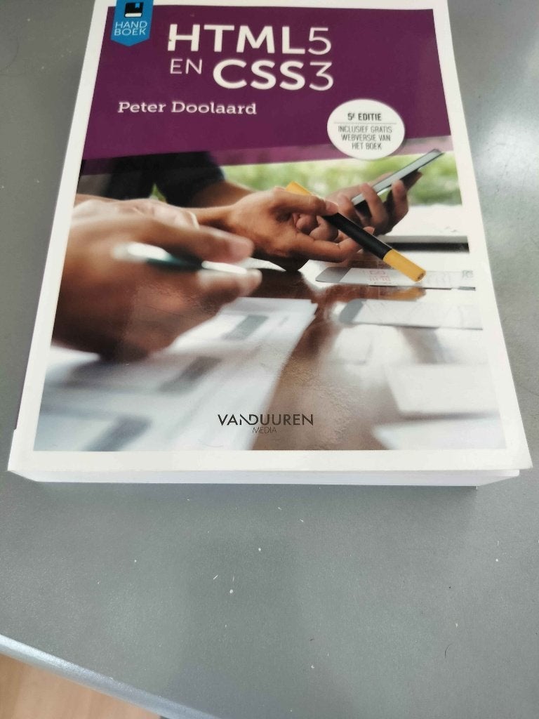 boek HTML en CSS 3 van Peter Doolaard, Livres, Livres d'étude & Cours, Neuf, Enseignement supérieur professionnel, Enlèvement