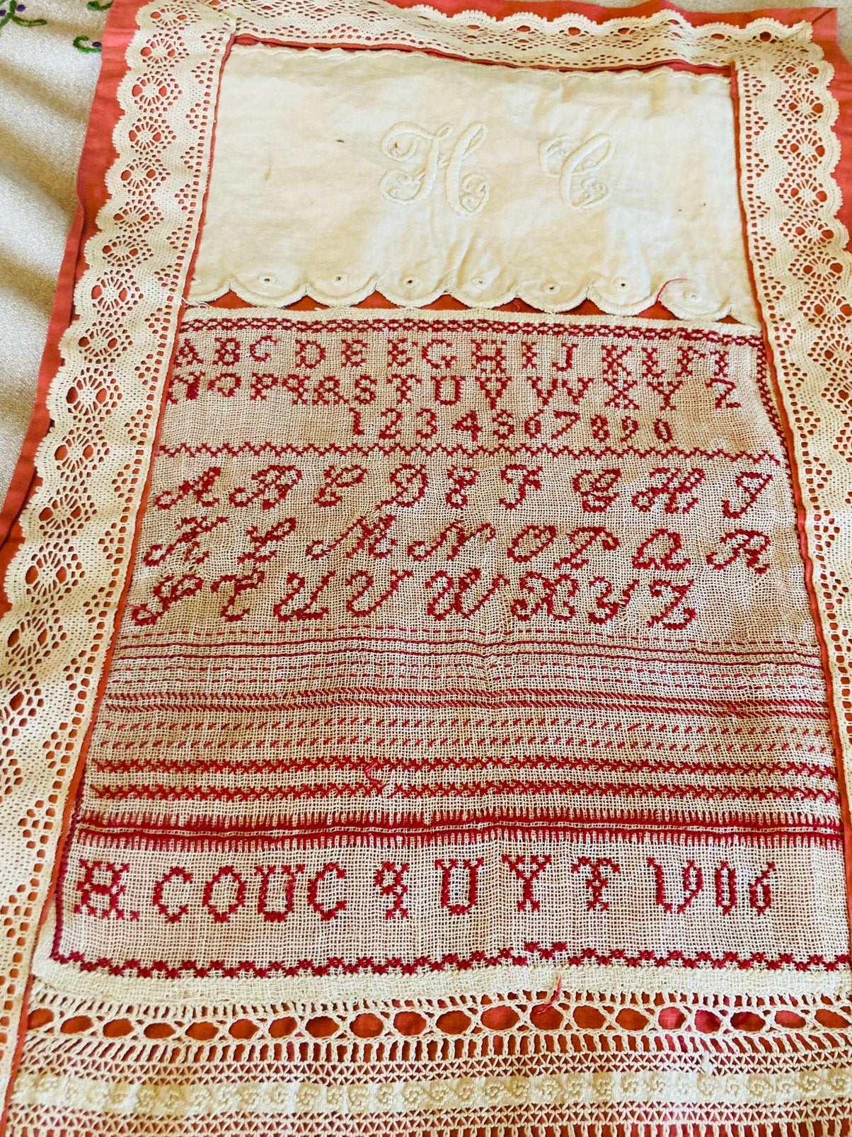 Prachtig handwerk van 1906, Antiek en Kunst, Ophalen