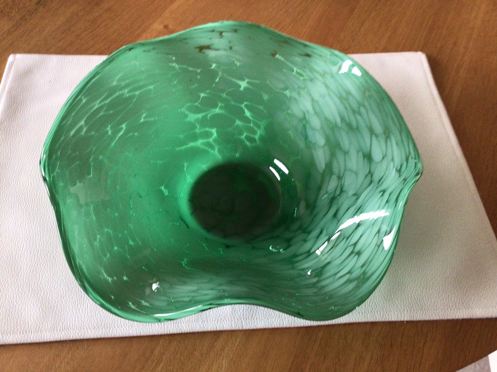 Bol vert Murano Seguso Pulegoso, Antiquités & Art, Enlèvement