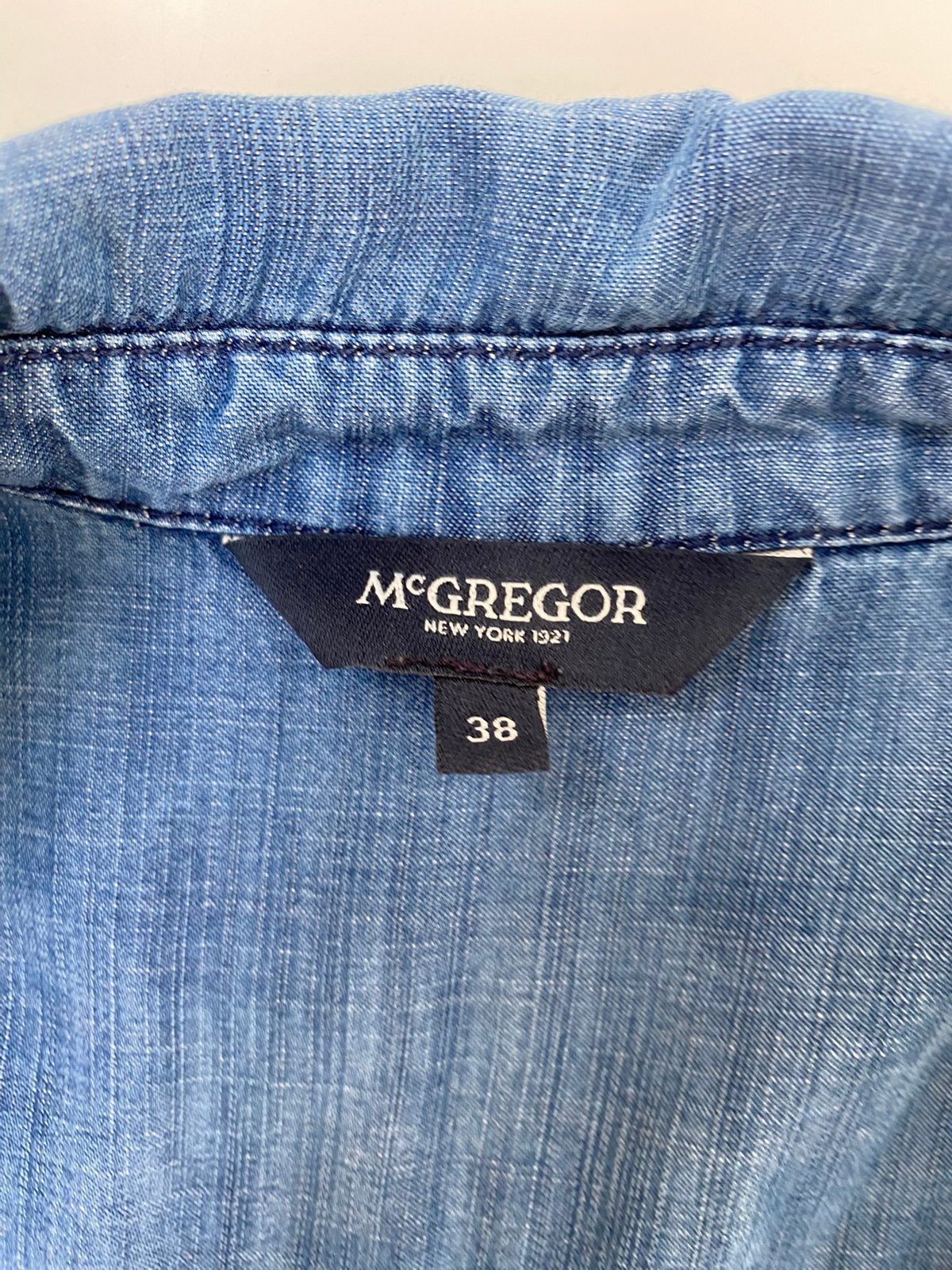 Kleed maat 38 medium., Kleding | Heren, Overhemden, Ophalen, Zo goed als nieuw, Blauw, Halswijdte 38 (S) of kleiner
