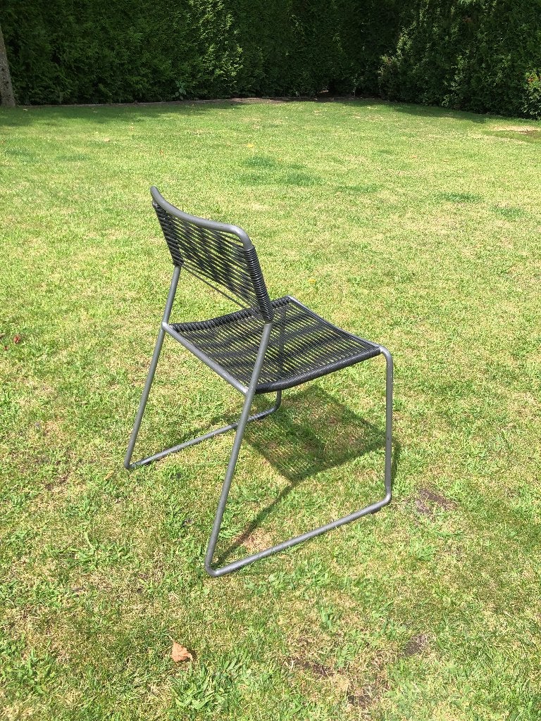 Ikea 'spaghetti' stoelen, Maison & Meubles, Chaises, Gris, Enlèvement, Utilisé, Autres matériaux