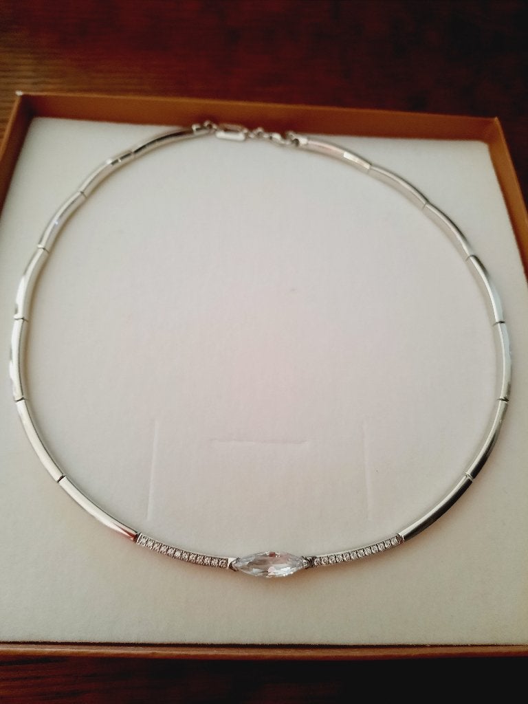 Nona jewels ketting, Handtassen en Accessoires, Kettingen, Ophalen of Verzenden, Zo goed als nieuw, Zilver, Zilver