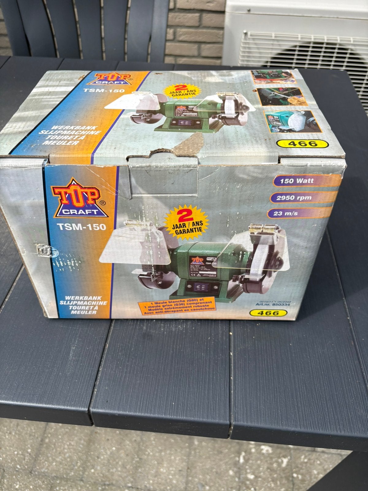Werkbank slijpmachine, Ophalen, Nieuw