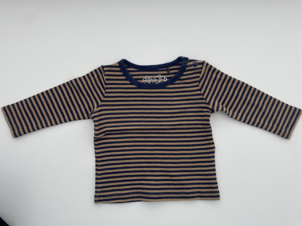 Blauwe camel/blauw t-shirt (dikke katoen) van ESPRIT maat 62, Kinderen en Baby's, Babykleding | Maat 62, Ophalen of Verzenden