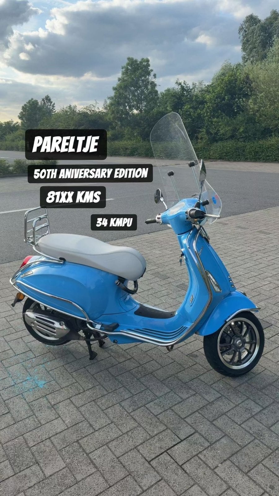 Vespa Primavera 70th Anniversary – Perfecte Staat, Fietsen en Brommers, Scooters | Vespa, Ophalen, Overige modellen, Klasse A (25 km/u)