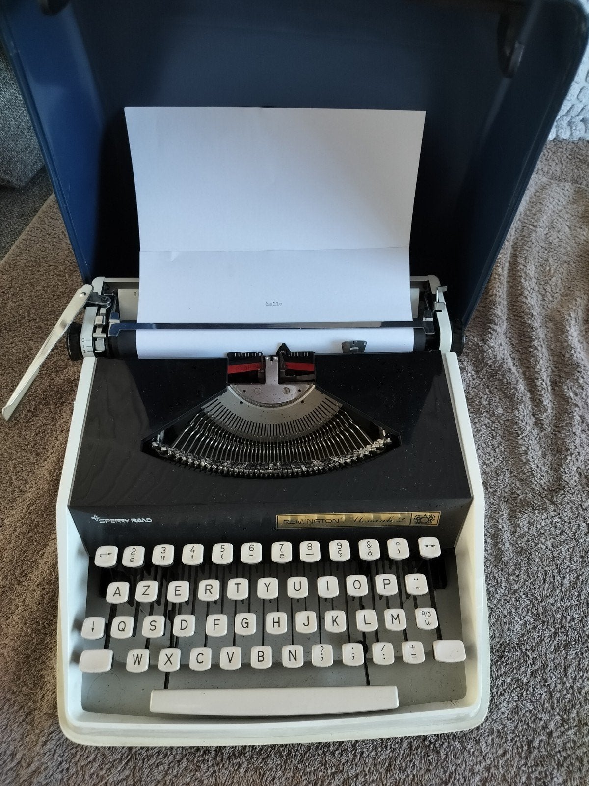 Oude typemachines, Ophalen, Gebruikt