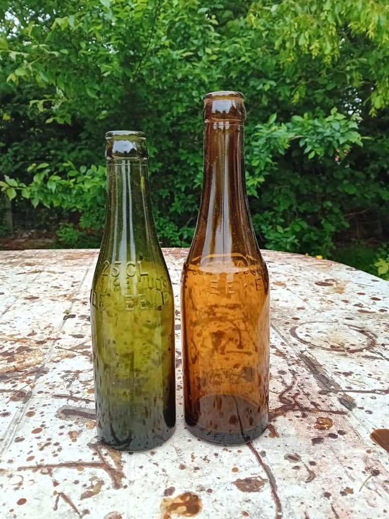 Oude vintage bierflessen brouwerij Ide Eeke, Enlèvement ou Envoi