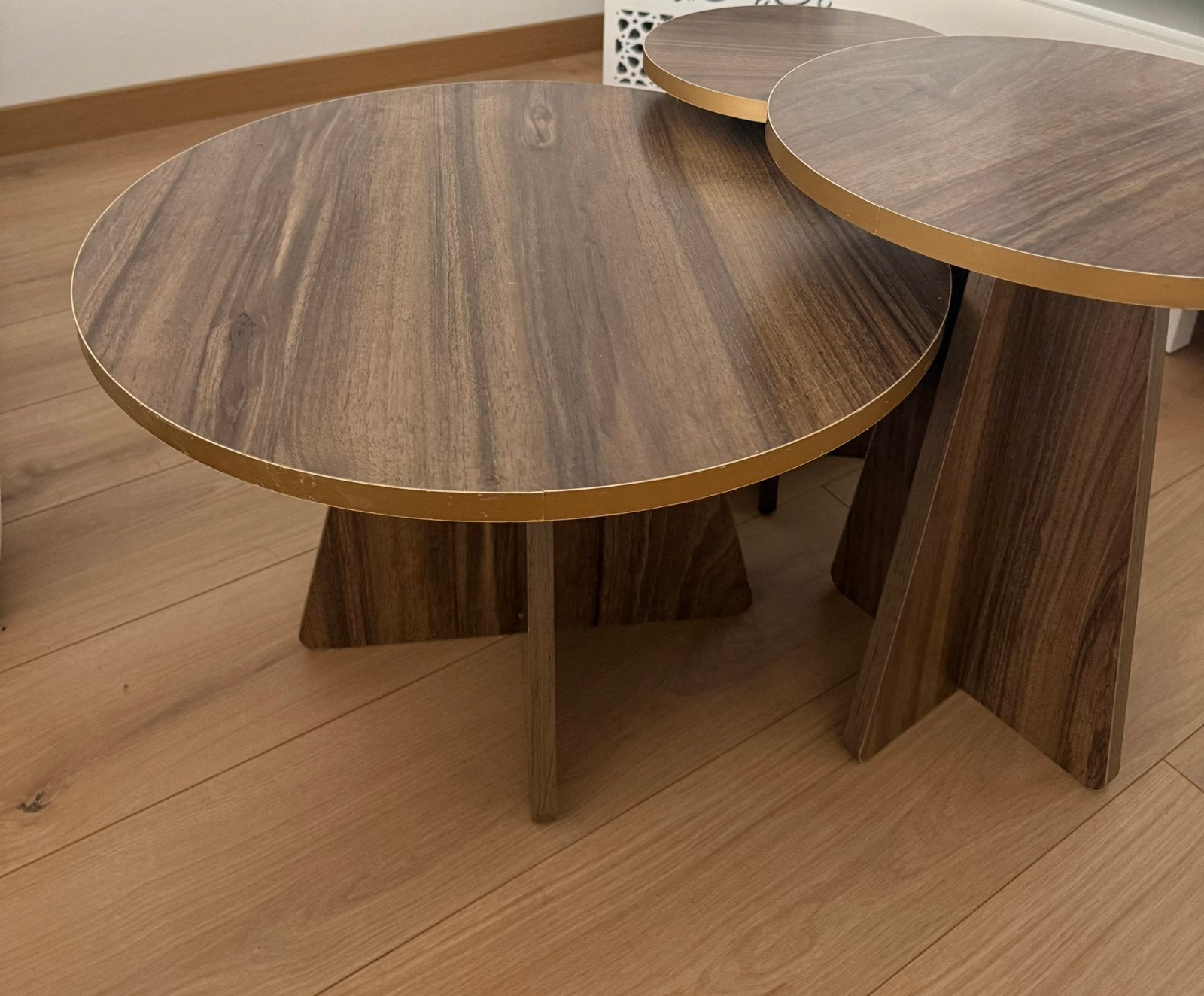 Table basse gigogne marron, Maison & Meubles, Enlèvement ou Envoi, Comme neuf