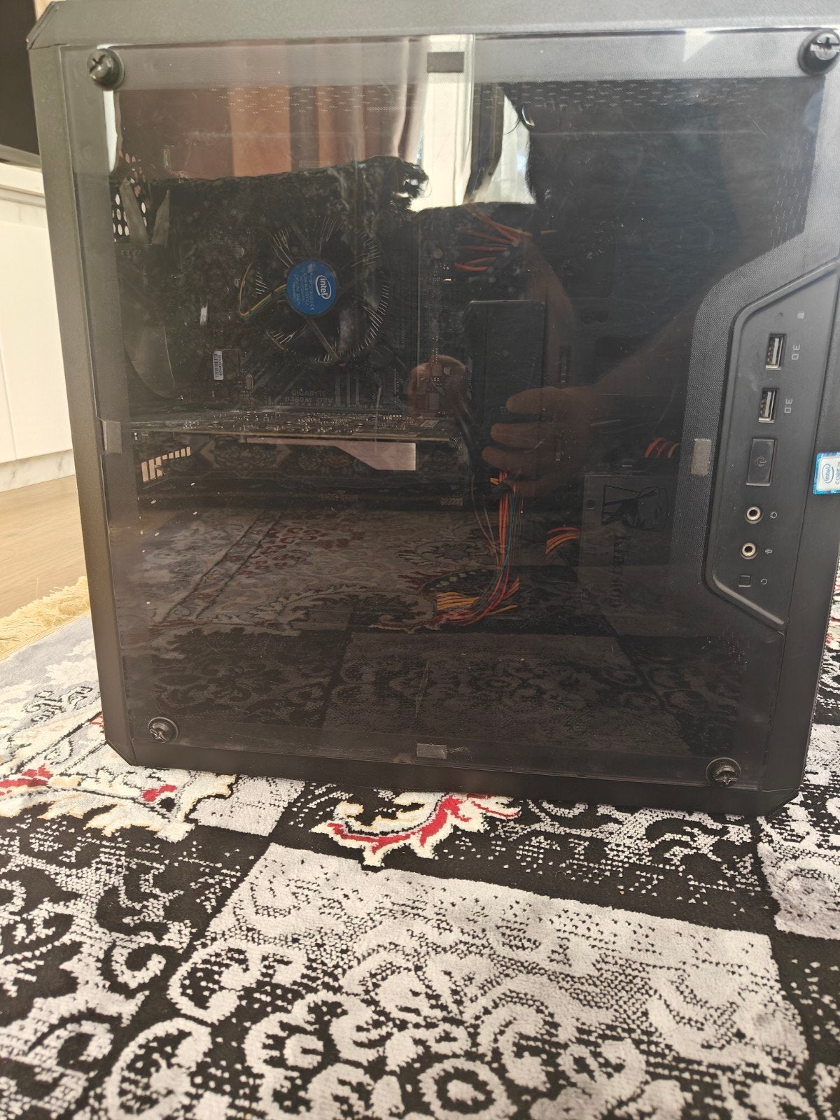 HP monitor + gaming pc cooler master gtx 1050ti, Ophalen, Gaming, HDD