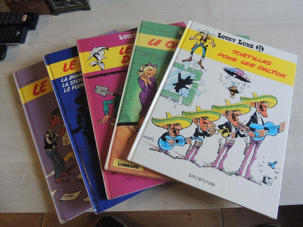 5 BD LUCKY LUKE REED / EO   VOIR DESCRIPTIF, Livres, Enlèvement ou Envoi, Série complète ou Série, Utilisé, Morris