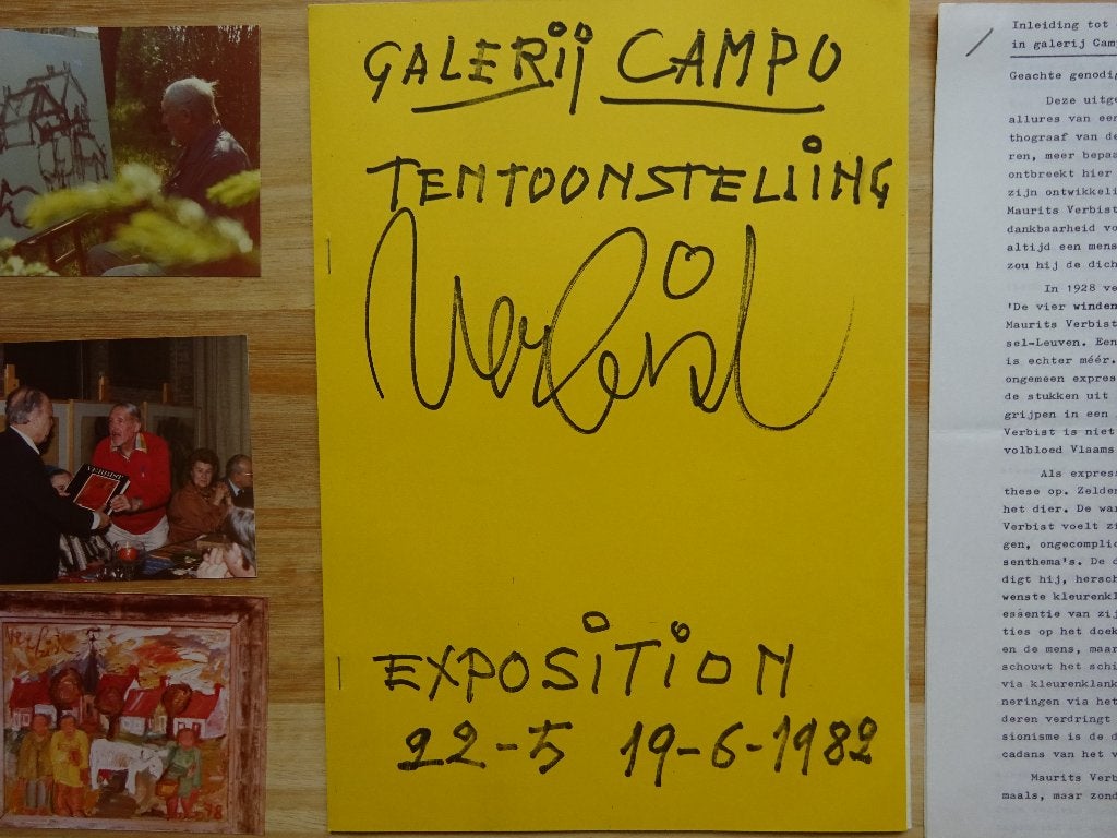 Maurits Verbist, lot 10-tal items, Ophalen of Verzenden, Zo goed als nieuw, Schilder- en Tekenkunst