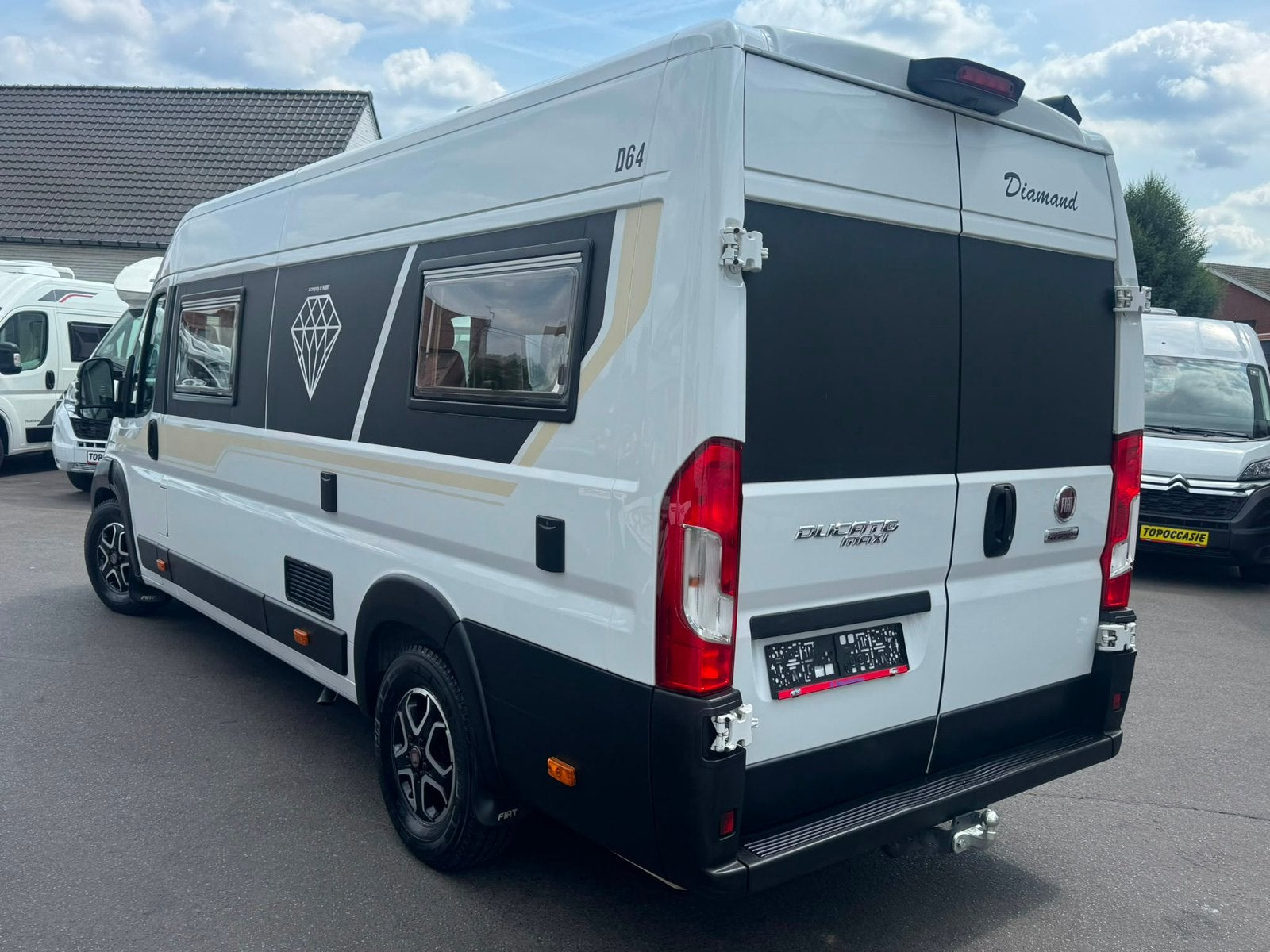 Fiat Ducato Maxi Diamand D64, Caravans en Kamperen, Buscamper of Camperbus, Ringverwarming, Fiat, Tot en met 2