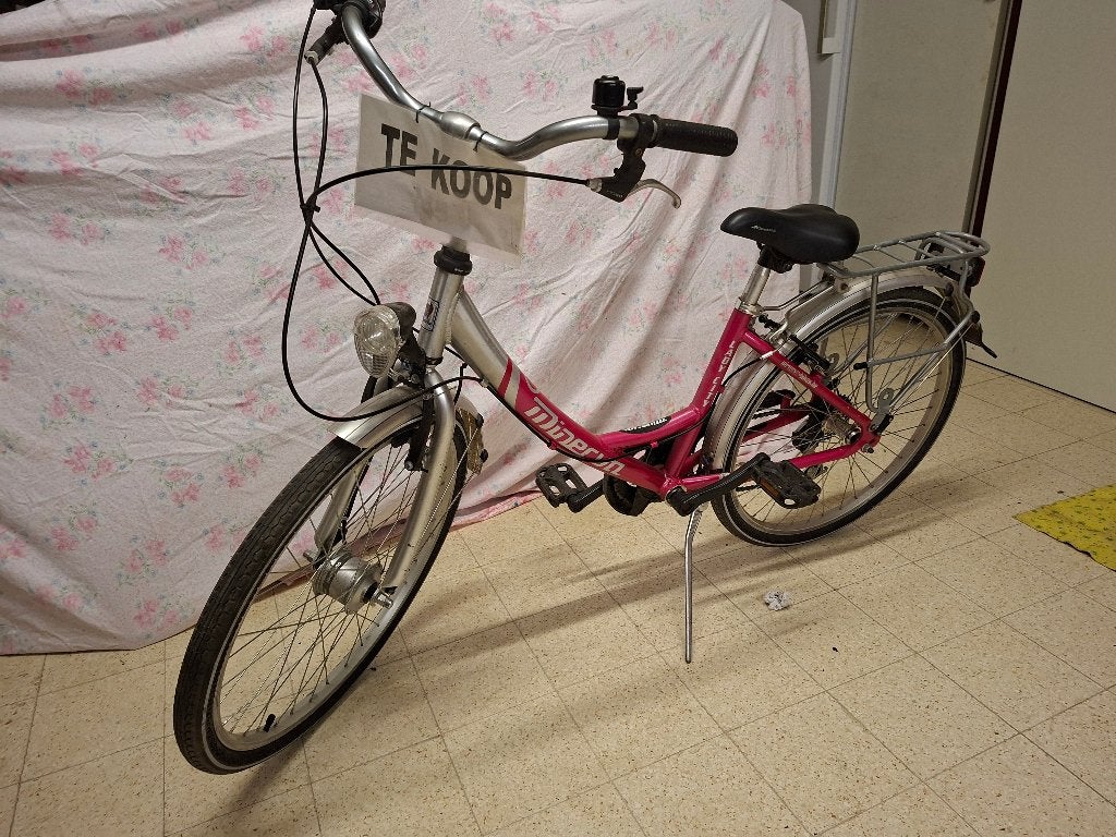 fiets Minerva 24 inch lady city, Fietsen en Brommers, Fietsen | Meisjes, Ophalen, Velgrem, Minerva, Handrem