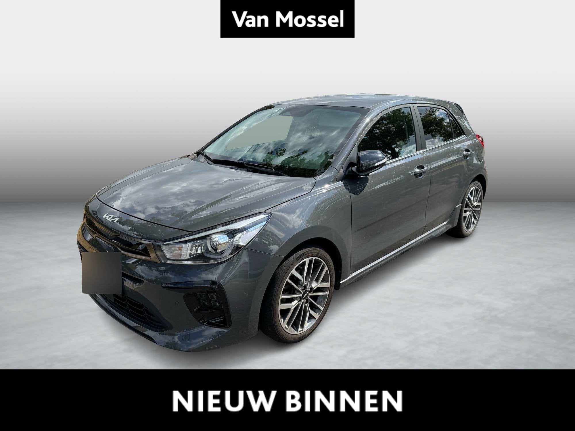 KIA Rio 1.0 T 120 MHEV GT Line, Auto's, Voorwielaandrijving, Dealer onderhouden, Gebruikt, Zwart