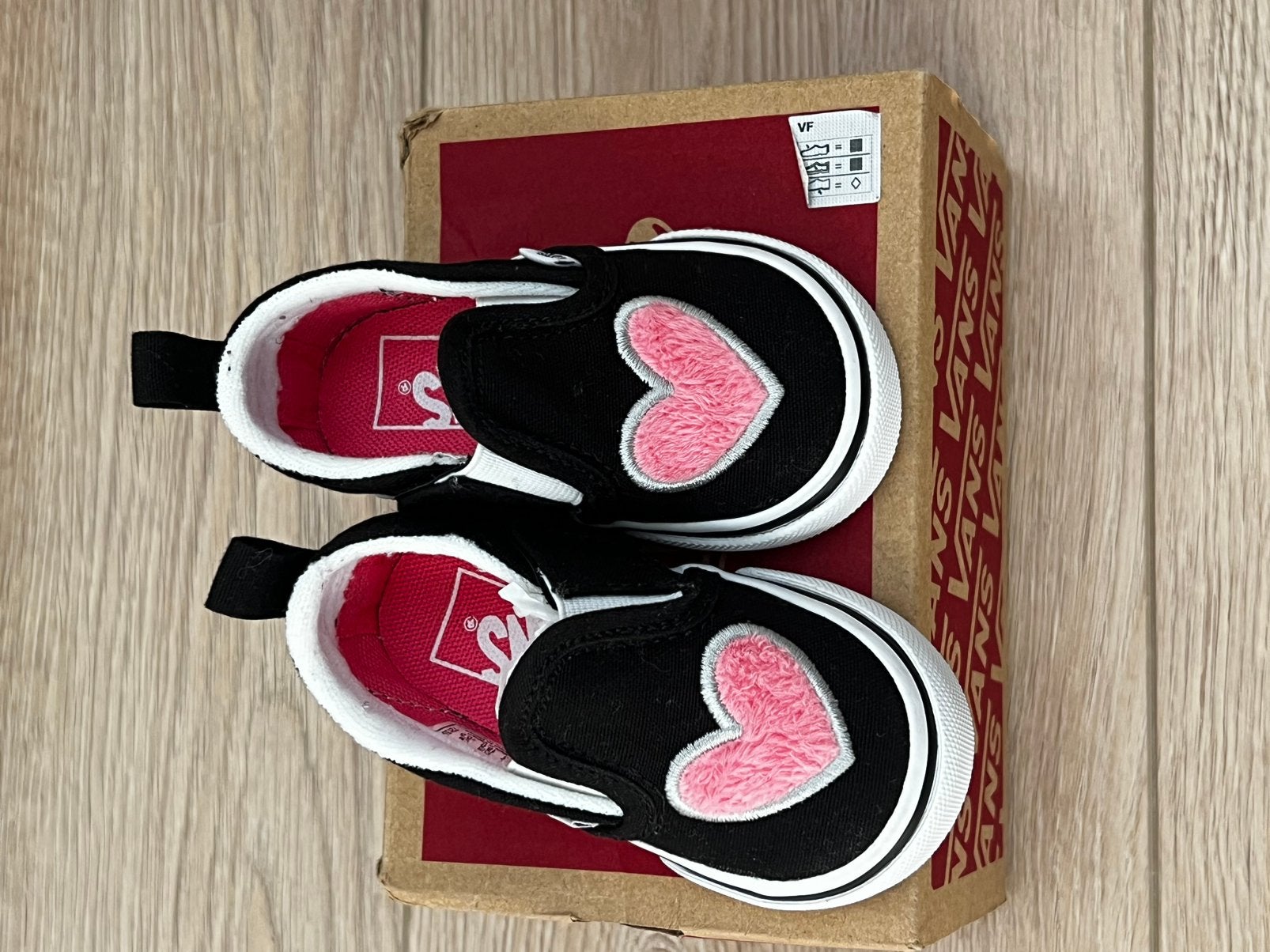 Babyschoen Vans zwart-roos, Kinderen en Baby's, Ophalen, Schoentjes, Meisje, Nieuw