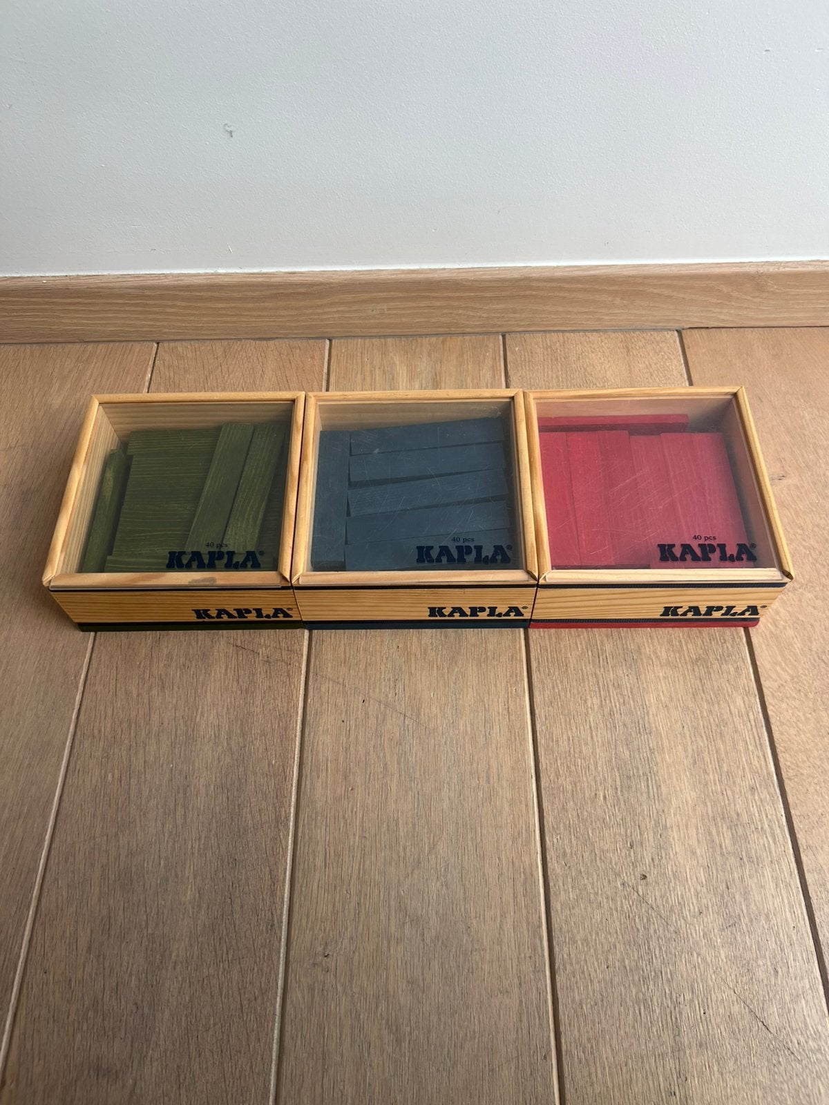 Kapla - 3x 40 gekleurde plankjes, Ophalen, Zo goed als nieuw