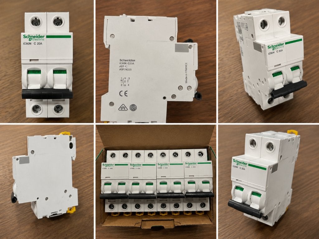 Schneider 2p 20 Acti9 iC60N automaat 6kA industrie, Ophalen of Verzenden, Zo goed als nieuw, Schneider Electric, Installatieautomaat