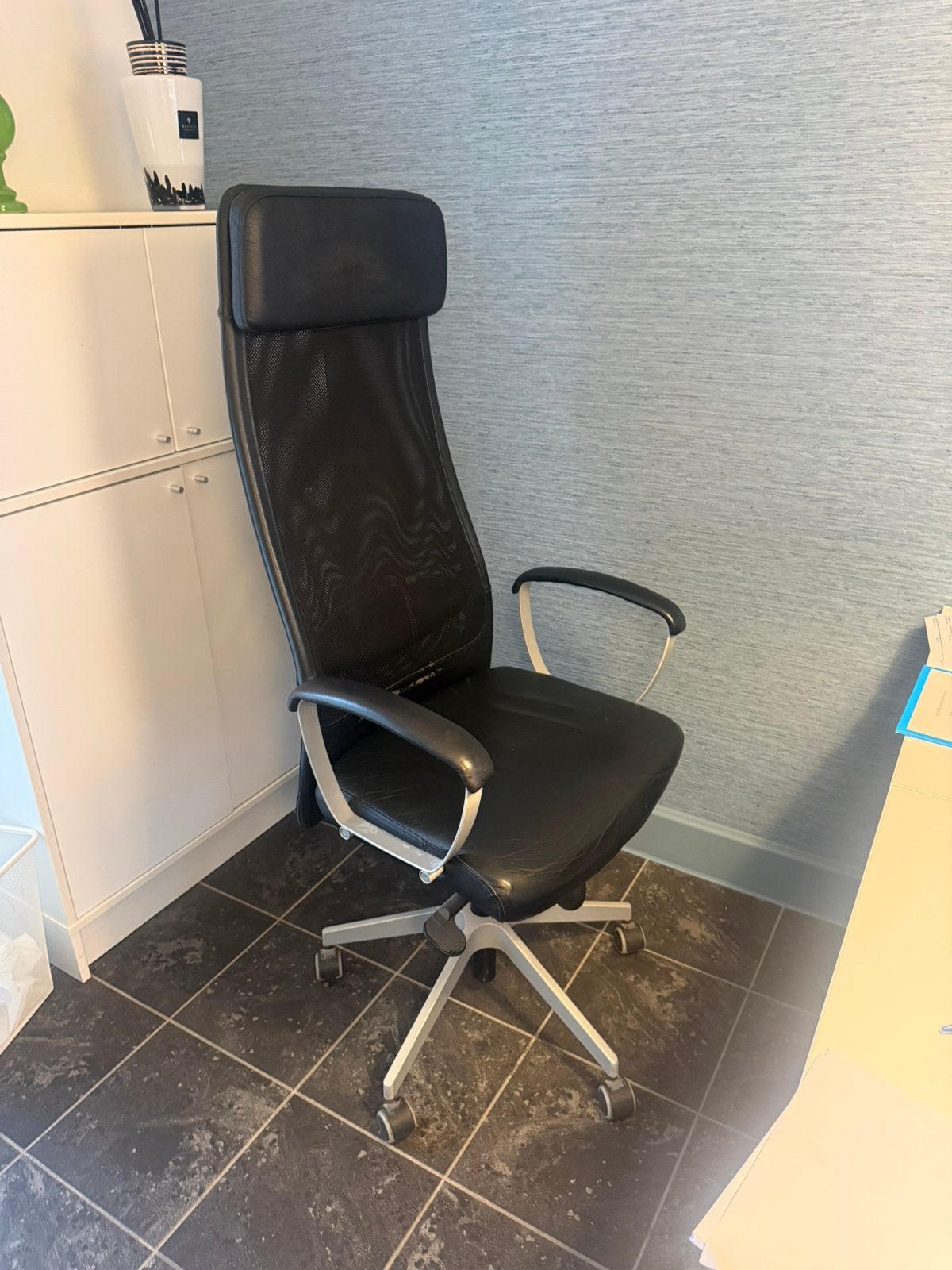 Bureaustoel, Huis en Inrichting, Ophalen, Gebruikt, Zwart, Bureaustoel