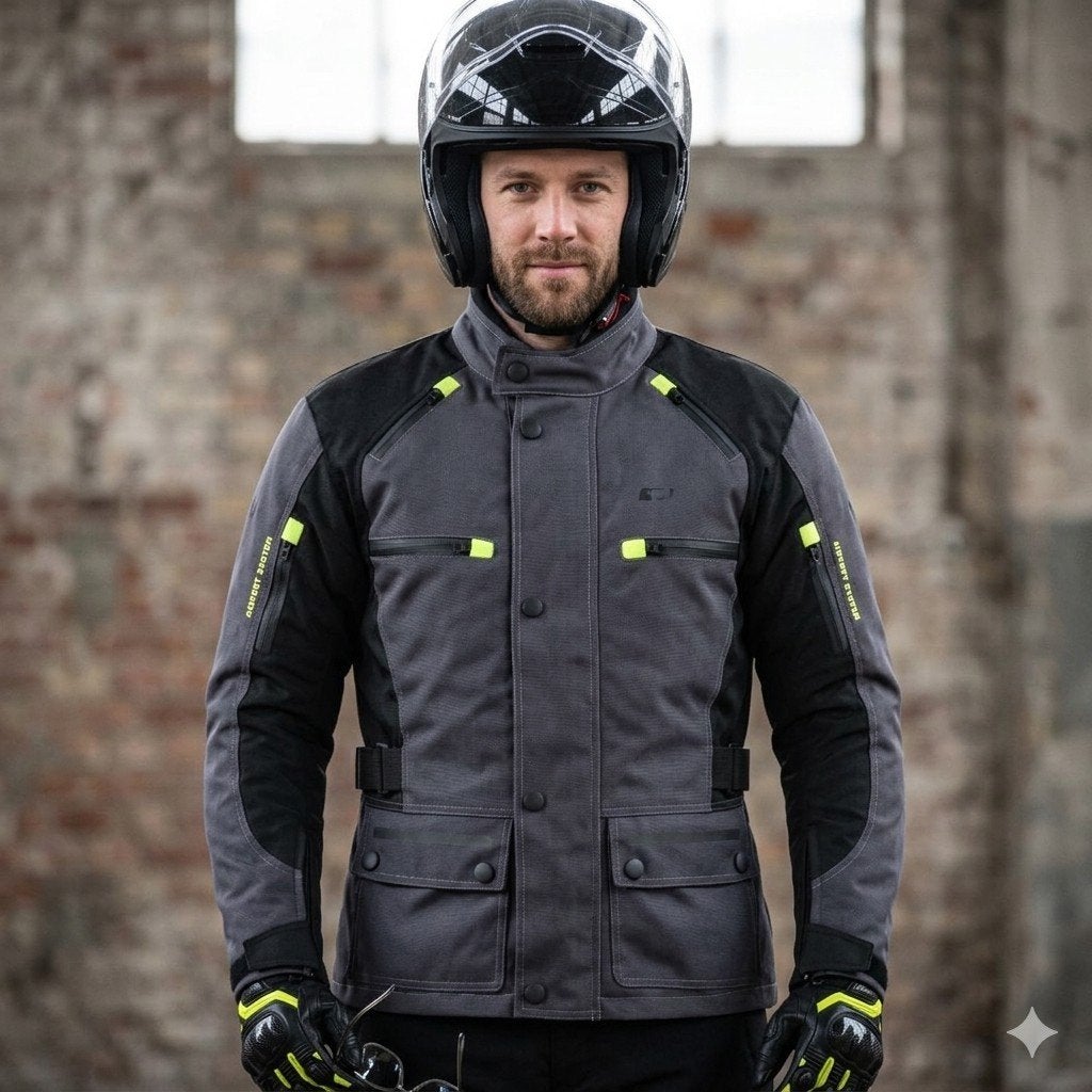 veste de Moto textile cordura 600D neuf CE protecteurs, Motos, Envoi, Neuf, avec ticket, Manteau | tissu