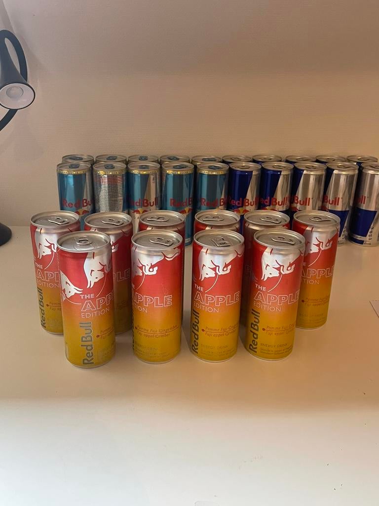 10x Red Bull apple edition, Verzamelen, Ophalen of Verzenden, Nieuw, Frisdrank, Overige merken