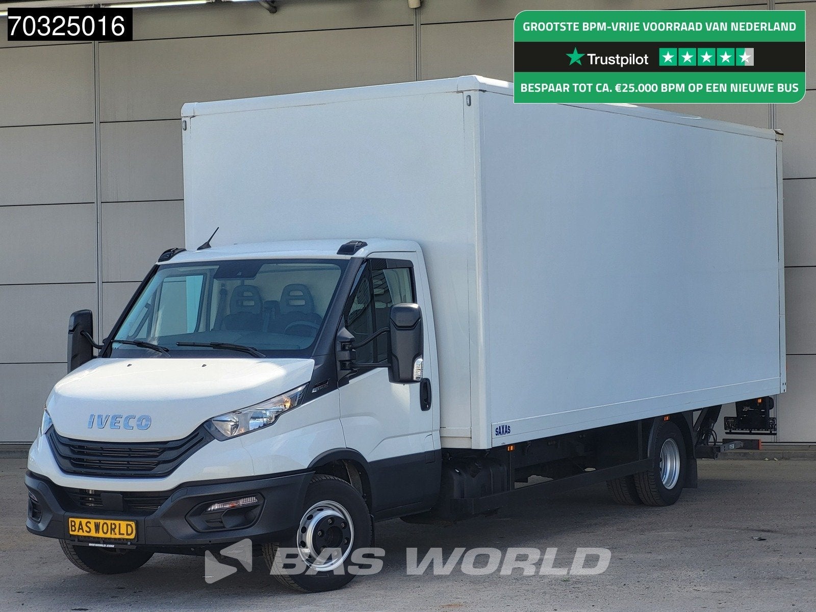 Iveco Daily 72C18 3.0L Automaat 1000KG Laadklep Luchtvering, Automaat, Stof, Gebruikt, Euro 6