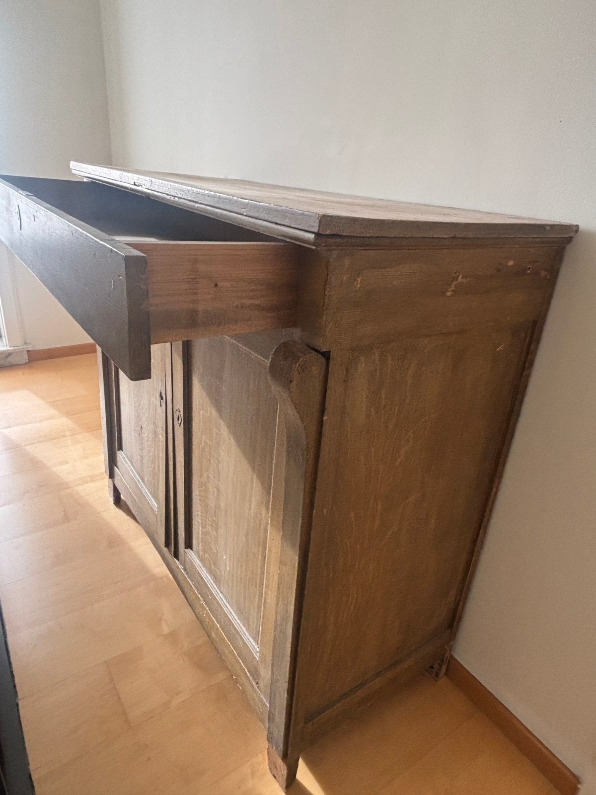 Kast, Huis en Inrichting, Ophalen, Gebruikt, 100 tot 150 cm, Overige houtsoorten