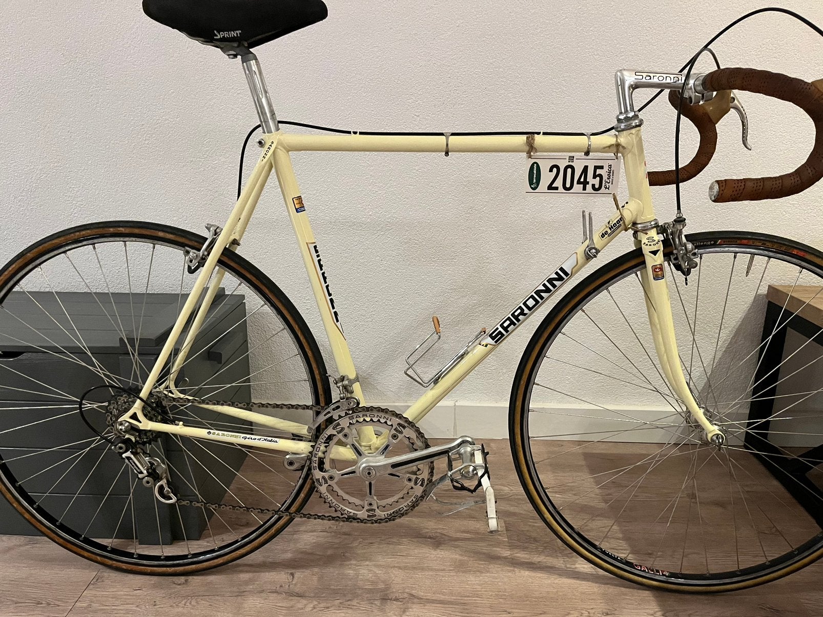 Colnago Saronni Super Record Columbus SL retro racefiets, Ophalen