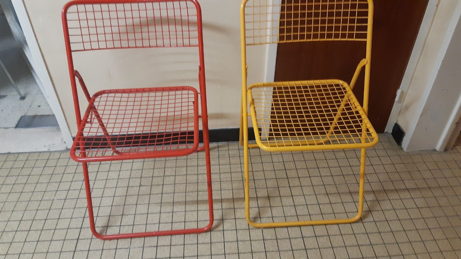 2 vintage klapstoelen van Niels Gammelgaard, Huis en Inrichting, Ophalen