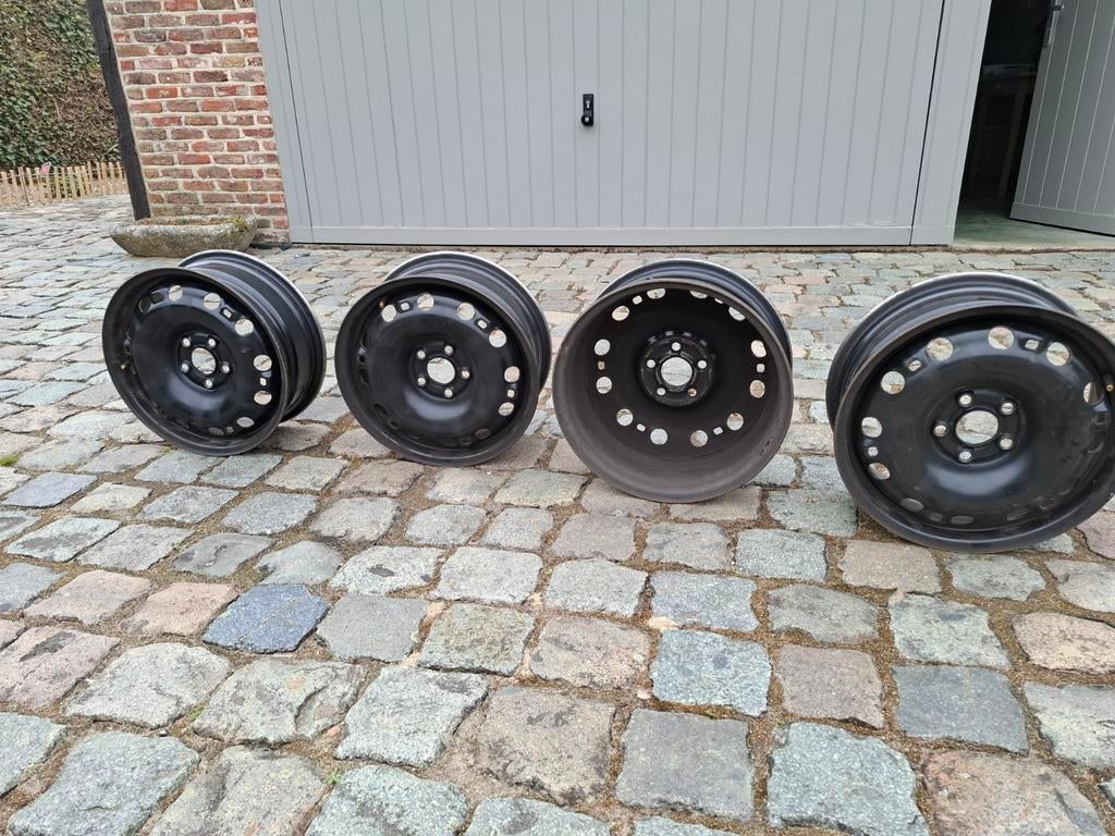 4 x  stalen velgen, Auto-onderdelen, Banden en Velgen, Ophalen, Band(en)