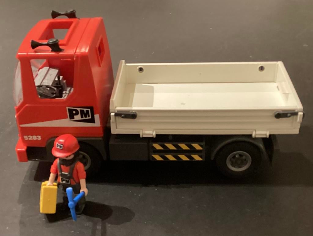 Playmobil 5283: Kiepwagen voor de bouw., Kinderen en Baby's, Speelgoed | Playmobil, Ophalen of Verzenden, Zo goed als nieuw, Complete set
